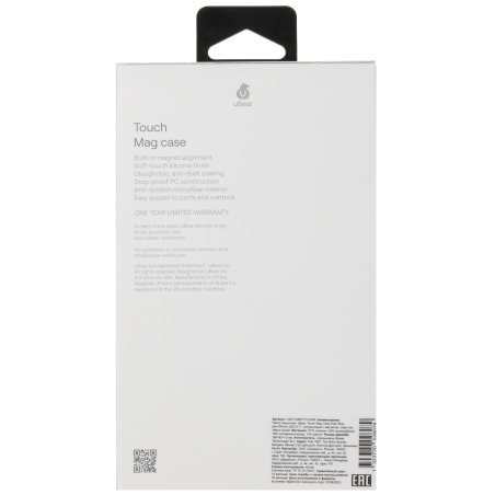 Чехол (клип-кейс) uBear для Apple iPhone 15 Plus Touch Mag Case with MagSafe темно-синий (CS271DB67TH-I23M)