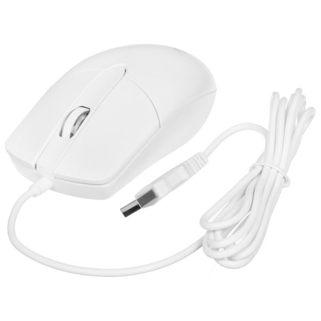 Мышь проводная Acer OMW300 белый, 1200 dpi, USB, кнопки - 3