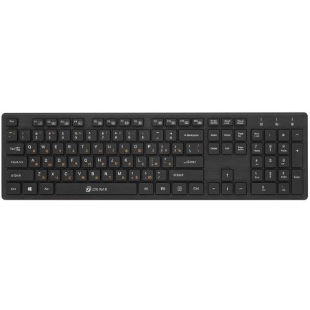 Комплект клавиатура + мышь Oklick 240M черный USB Беспроводная 2.4Ghz