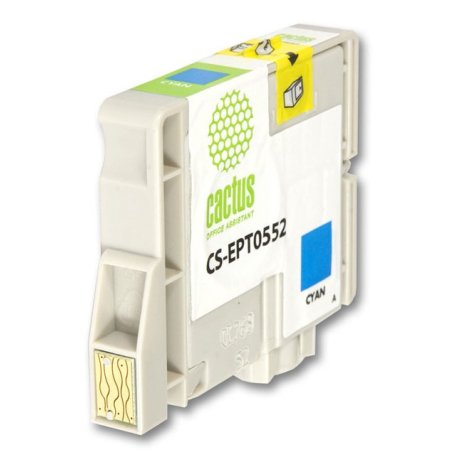 Картридж струйный Cactus CS-EPT0552 голубой для Epson Stylus RX520/Stylus Photo R240 (10ml)