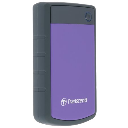 Внешний HDD 2.5" Transcend StoreJet 25H3, 4TB, USB 3.2 Gen 1 Type-A, 5400 rpm, фиолетовый