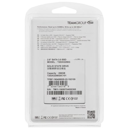Накопитель SSD Team Group SATA2.5" 256GB GX2 T253X2256G0C101 TEAMGROUP