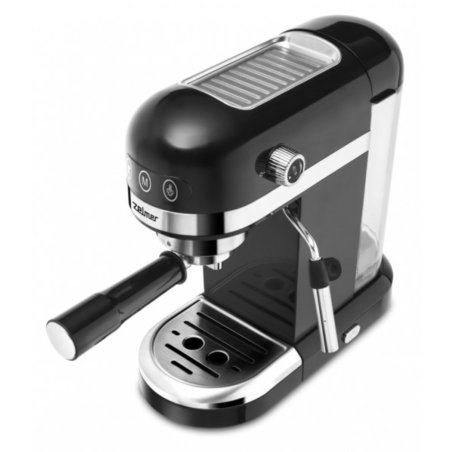 Кофеварка рожковая Zelmer EXPRESSO ZCM7295 черный, исп. кофе - молотый/чалды, 1.4 л, 1350 Вт, 20 бар