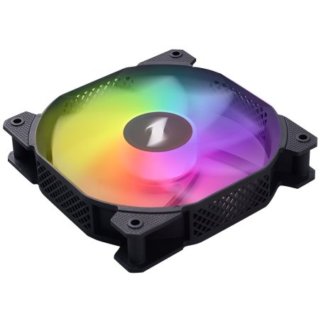 Вентилятор для корпуса 1STPLAYER F7R Black F7R-BK 120mm, 600-1800rpm, 56.34CFM, 36.99dBa, BULK
