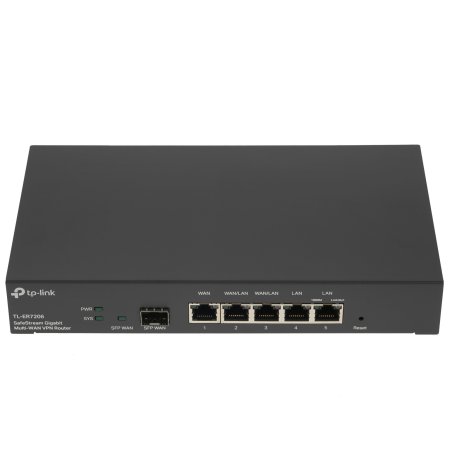 Маршрутизатор TP-Link Gigabit multi-WAN VPN router, 1 Gb SFP WAN,1 Gb RJ-45 WAN, 2 Gb WAN/LAN, 2 Gb fixed LAN ports
