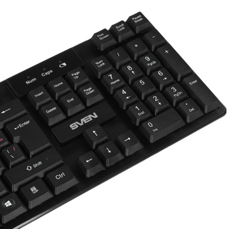 Клавиатура беспроводная Sven KB-C2300W USB черная