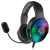 Игровые наушники SVEN AP-U1500MV с микрофоном черные (USB, LED, 7.1, mini jack O 3,5 мм (4 pin), 50 мм, RGb подсветка)