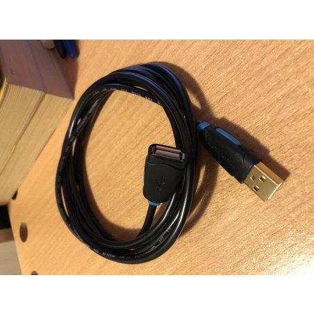 Кабель-удлинитель Vention USB 2.0 AM/AF - 2м черный
