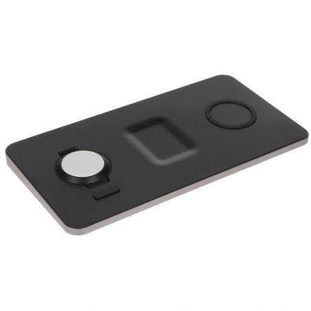 Беспроводное зарядное устройство Satechi ST-X3TWCPM Trio Wireless Charging Pad для телефона, часов и наушников серый космос