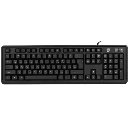 Комплект клавиатура+мышь Оклик S605 проводной USB 1800 DPI черный