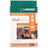 Фотобумага Lomond односторонняя матовая, 230г/м2 A6 (10X15)230г/50л. для струйной печати
