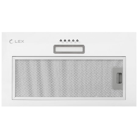 Вытяжка встраиваемая LEX GS Bloc LIGHT 600 белый управление: кнопочное (1 мотор)