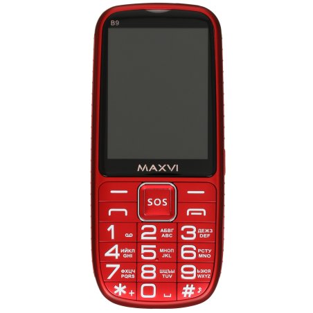 Мобильный телефон Maxvi B9 красный