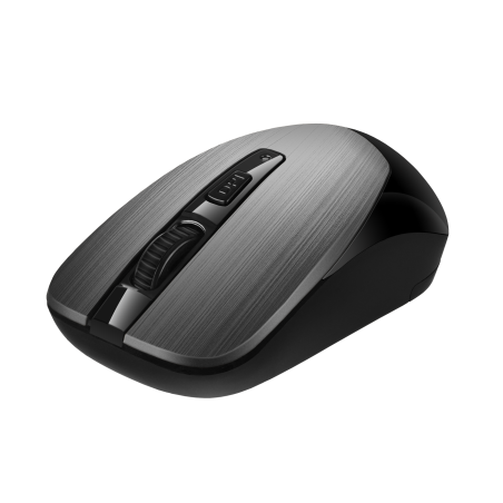 Мышь беспроводная SVEN RX-380W серый металлик, 1600 dpi, радиоканал, USB, кнопки - 4