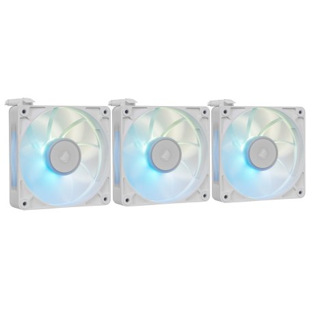 Вентилятор для корпуса Corsair iCUE LINK RX120 MAX RGb (120x120x30мм, 4-pin PWM, RGb, 71.3CFM, 29.5dBA, 2000RPM, белый, 3pcs)