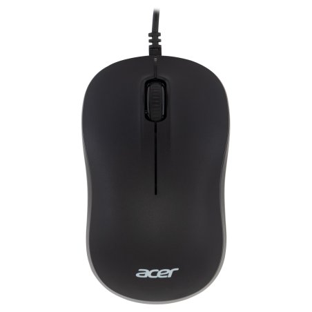 Мышь проводная Acer OMW140 черный, 1200 dpi, USB, кнопки - 3