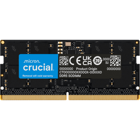 Оперативная память Crucial 32Gb 4800МГц DDR5, SO-DIMM CL40