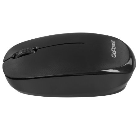 Мышь беспроводная GoPower GPM02 классическая USB черный (1/100)