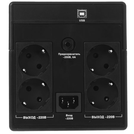 Источник бесперебойного питания ExeGate EP285490RUS SpecialPro UNB-1200.LED.AVR.EURO.RJ.USB 1200VA/750W, LED, AVR, 4 евророзетки, RJ45/11, USB, черный