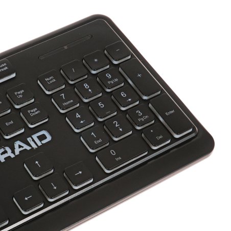 Клавиатура проводная Defender Raid GK-778DL, USB, черный