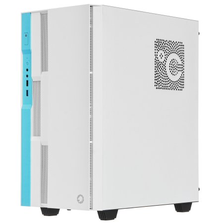 Компьютерный корпус GameMax Brufen C3 WB без БП, MidiT, ATX, Бело-гол, Зак. стекл., USB 3.0, 1*120; 1*140мм вент.