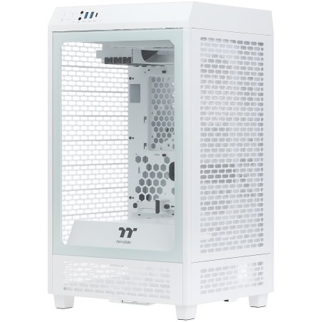 Компьютерный корпус Thermaltake The Tower 200 белый без БП miniITX 11x120мм 5x140мм 2xUSB 3.0 1xUSB3.1 audio bott PSU