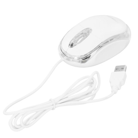 Мышь проводная Гарнизон GM-100W белый, 1000 dpi, USB, кнопки - 3