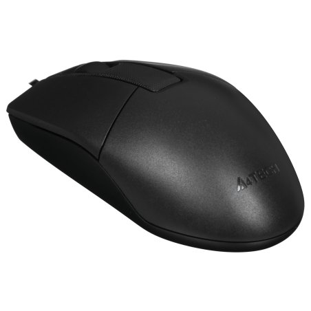 Мышь проводная A4Tech OP-335S черный, 1200 dpi, USB, кнопки - 3