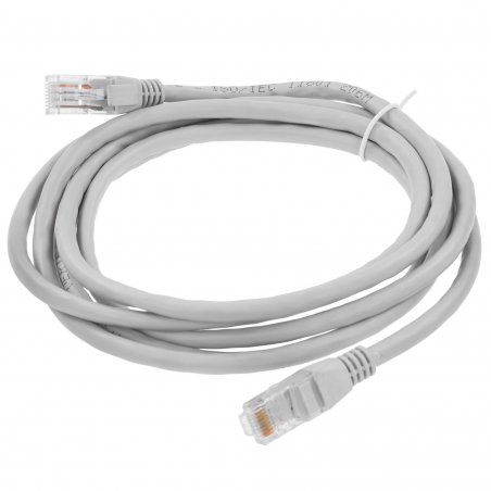 Патч-корд ExeGate UTP-RJ45-RJ45-C6-CU-2M-GY, UTP, cat.6, 2м, медь, серый