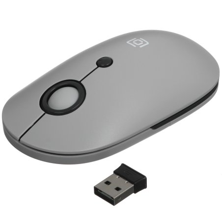 Мышь беспроводная Oklick 408MW графитовый, 1600 dpi, радиоканал, USB, кнопки - 4