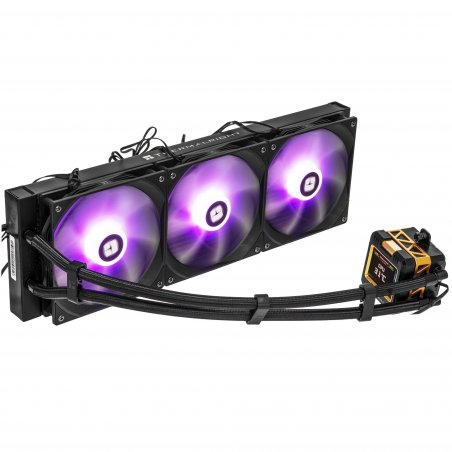 Система жидкостного охлаждения Thermalright Frozen Warframe 360 ARGB Soc-AM5/AM4/1200/1700/1851 черный 4-pin 29.8dB Al LCD Ret (F-WFRAME-360-BL-ARGB)