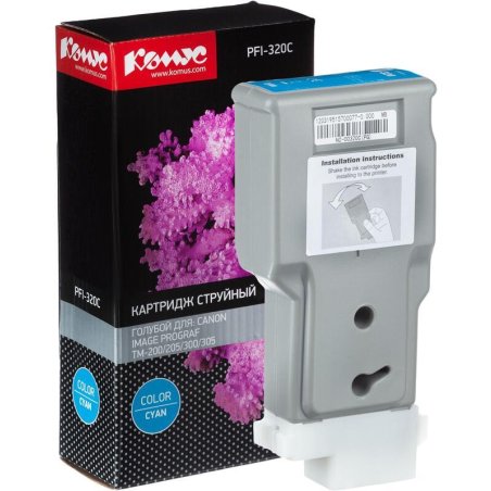 Картридж струйный Canon PFI-320 C 2891C001 голубой (300мл) для Canon Canon imagePROGRAF TM-200/205