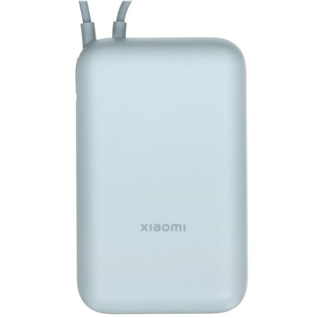 Портативный аккумулятор Xiaomi Power Bank 10000mAh (встроенный кабель) Ледяной синий GL