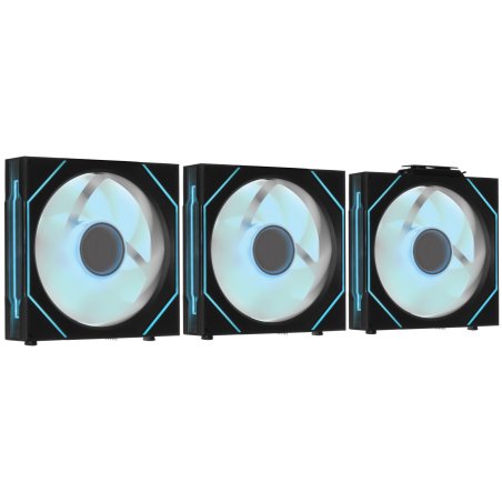 Вентилятор для корпуса Lian-Li Uni Fan SL-INF Wireless 120 ARGB 120х124.5x28 черный 4-pin 29.2дБ (упак.:3шт) (G99.12SLIN1W3B.R0) Ret