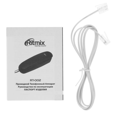 Телефон проводной Ritmix RT-002 белый