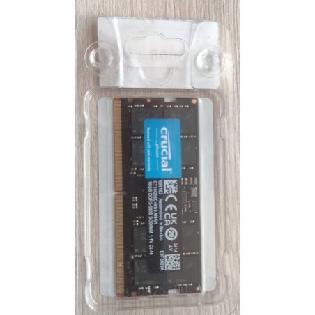 Оперативная память Crucial DDR5, 16GB (1x16 GB), 5600 MHz, CL46, SO-DIMM