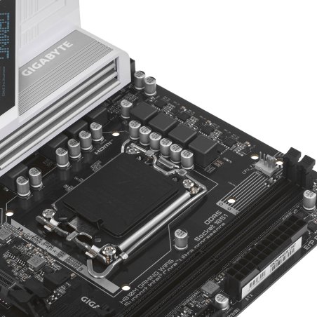 Материнская плата Gigabyte H810M Gigabyte WIFI6, LGA1851, Intel H810, 2xDDR5, 4xSATA, 1xM.2, 1xPCIe 4.0 x16, 1xPCIe 3.0 x1, 1xDP, 1xHDMI, 1x2.5Gb LAN, Wi-Fi 6, Bluetooth 5.3, 1xUSB-C 5Gbps, 1xUSB-A 5Gbps, 9xUSB-A 2.0, 3x3.5 мм, 7.1, mATX