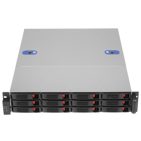 Серверный корпус ExeGate Pro 2U550-HS12 (RM 19", высота 2U, глубина 550, без БП, 12xHotSwap, USB)