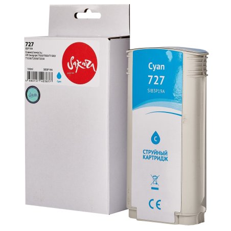 Картридж струйный HP 727 B3P19A голубой для HP DJ T920/T1500 (130мл)