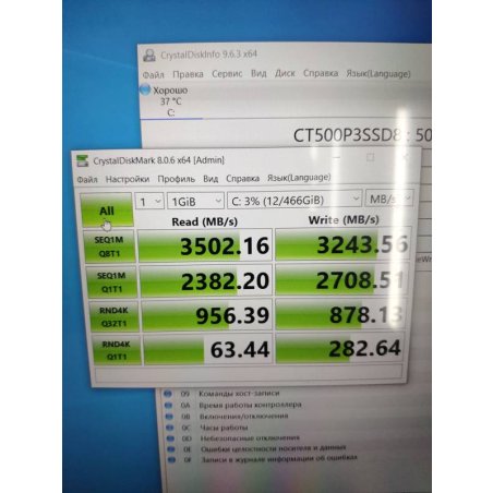 Накопитель SSD Crucial P310 500GB PCIe Gen4 NVMe 2280 M.2 SSD CT500P310SSD8