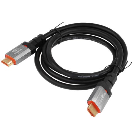 Кабель Telecom TCG365-1.5M HDMI 19M/M,ver. 2.1, 8K@60 Hz 1.5m метал разъемы, Telecom TCG365-1.5M
