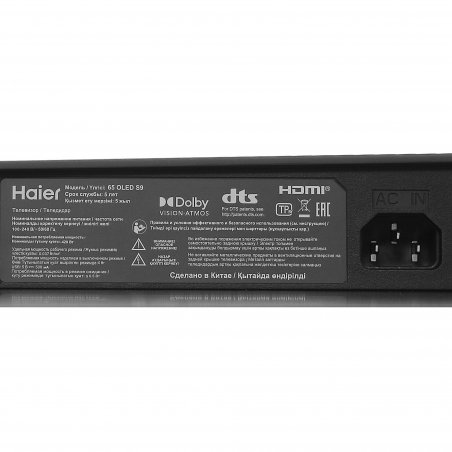 Телевизор Haier 65" DH1VNXD00RU S9 черный OLED 4K UHD 120Hz Smart TV Android 3GB/32GB