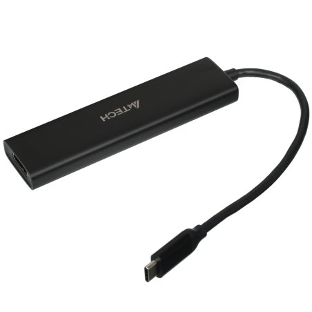 Разветвитель USB-C A4Tech DST-60C 2порт. серый