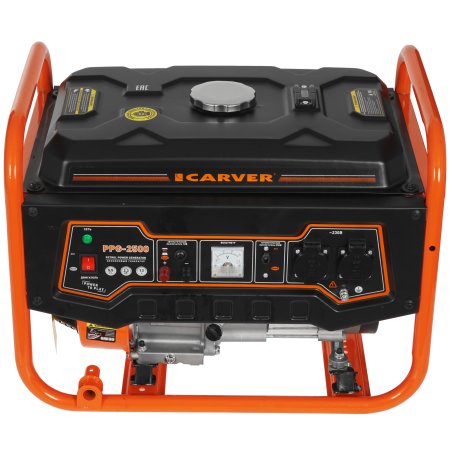Электрогенератор бензиновый Carver PPG-2500, 2.3 кВт, 67 дБ, 40 кг