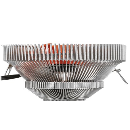 Кулер для процессора ExeGate EE80-PWM серебристый/красный, 90 мм, алюминий, 2400 об/мин, 24 дБ, 4 pin, 65 Вт, 50 мм