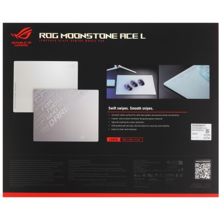 Коврик ASUS NH04 ROG MoonStone Ace L 500x400x3мм черный