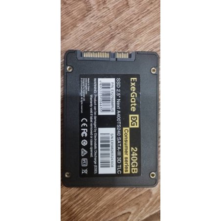 Накопитель SSD ExeGate Next A400TS120, 120Gb, 2.5", SATA III, R/W 500/420