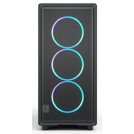 Корпус Fractal Design Epoch Black TG RGB Light Tint, Midi-Tower, чёрный, 3 x 120 мм
