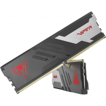 Оперативная память Patriot Viper Venom, DDR5, 32Gb (2x16Gb), 6000MHz, CL30, DIMM, с радиаторами, серый/черный