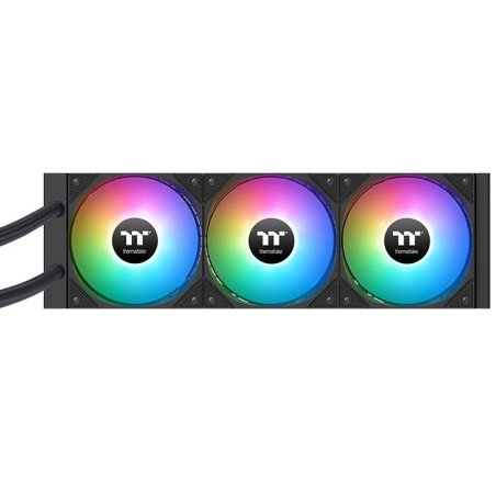 Система водяного охлаждения Thermaltake LA360-S ARGB Soc-AM5/AM4/1200/1700/1851 черный 4-pin 38.35dB Al+Cu LCD 360W Ret (CL-W462-PL12SW-A)